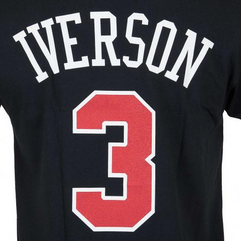 Mitchell & Ness T-Shirt Philadelphia 76ers Iverson schwarz 