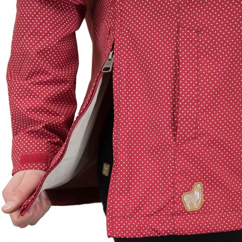 Ragwear Damen Windbreaker Melany Dots rot