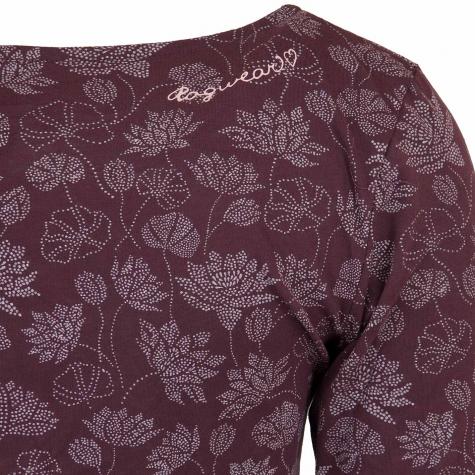 Ragwear Kleid Tanya Flowers dunkelrot