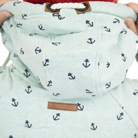 Naketano Damen Zip-Hoody Scheideanstalt Mothership nasty mint