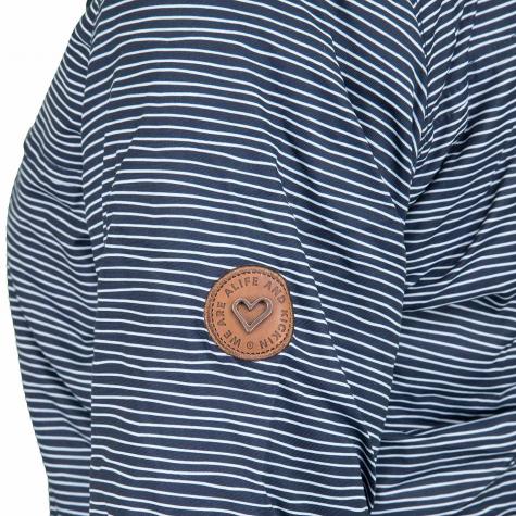 Alife & Kickin Damen-Jacke Charlotte A dunkelblau/grau