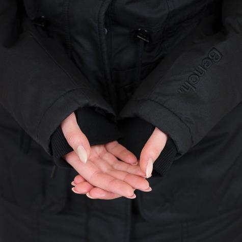 Bench Damen Jacke Waisted Parka schwarz