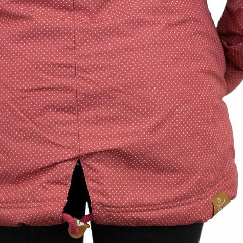 Ragwear Damen-Jacke Laika Minidots dusty red