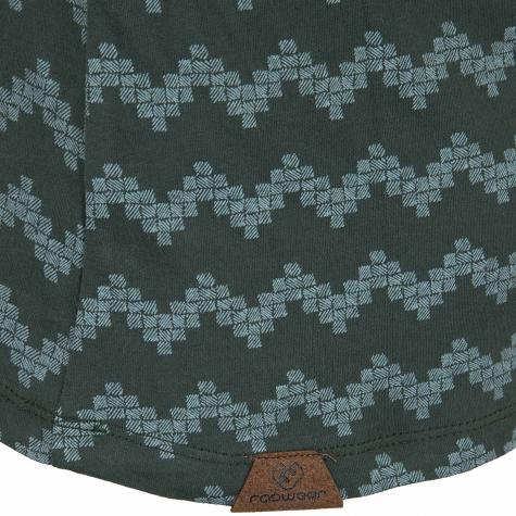 Ragwear Damen T-Shirt Mint Zig Zag grün