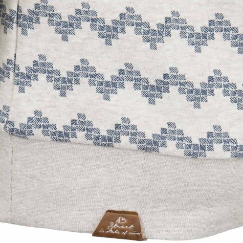 Ragwear Damen Sweatshirt Daria Zig Zag beige 