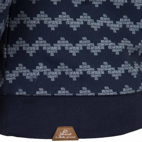 Ragwear Damen Sweatshirt Daria Zig Zag dunkelblau 