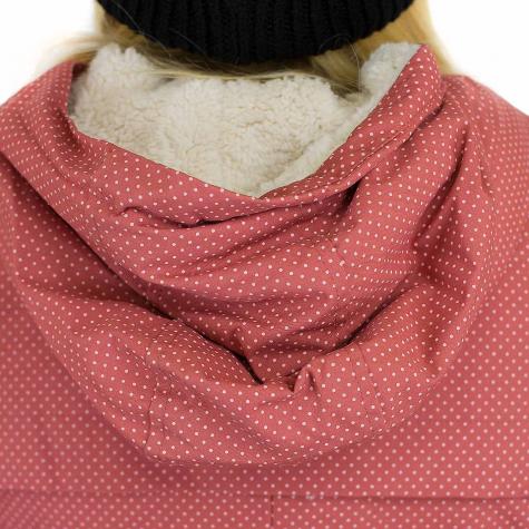 Ragwear Damen-Jacke Laika Minidots dusty red
