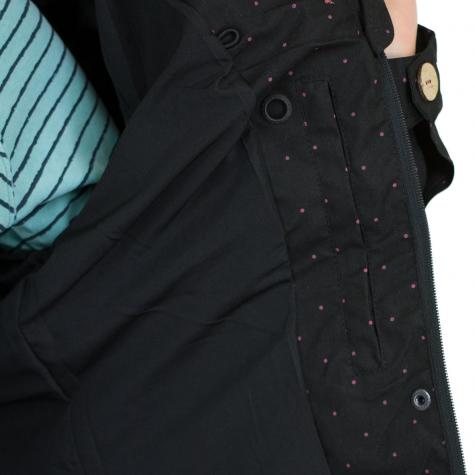 Ragwear Damen-Übergangsjacke Lynx Dots schwarz 
