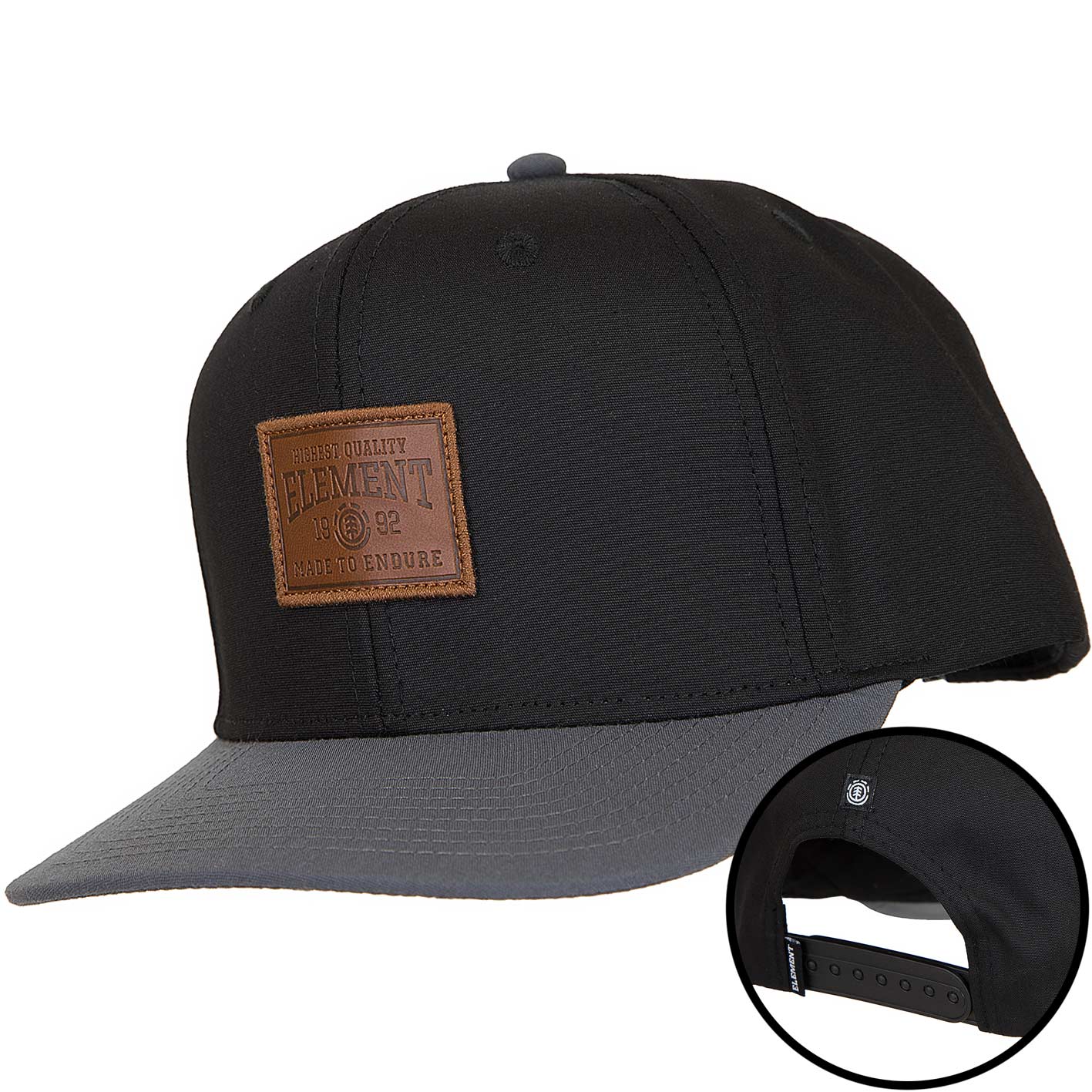 Element Snapback Cap Collective flint schwarz - hier bestellen!