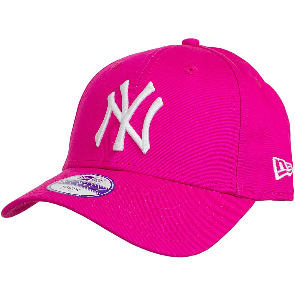 New Era 9Forty Youth Cap 940 MLB Basic NY Yankees pink/weiß hier