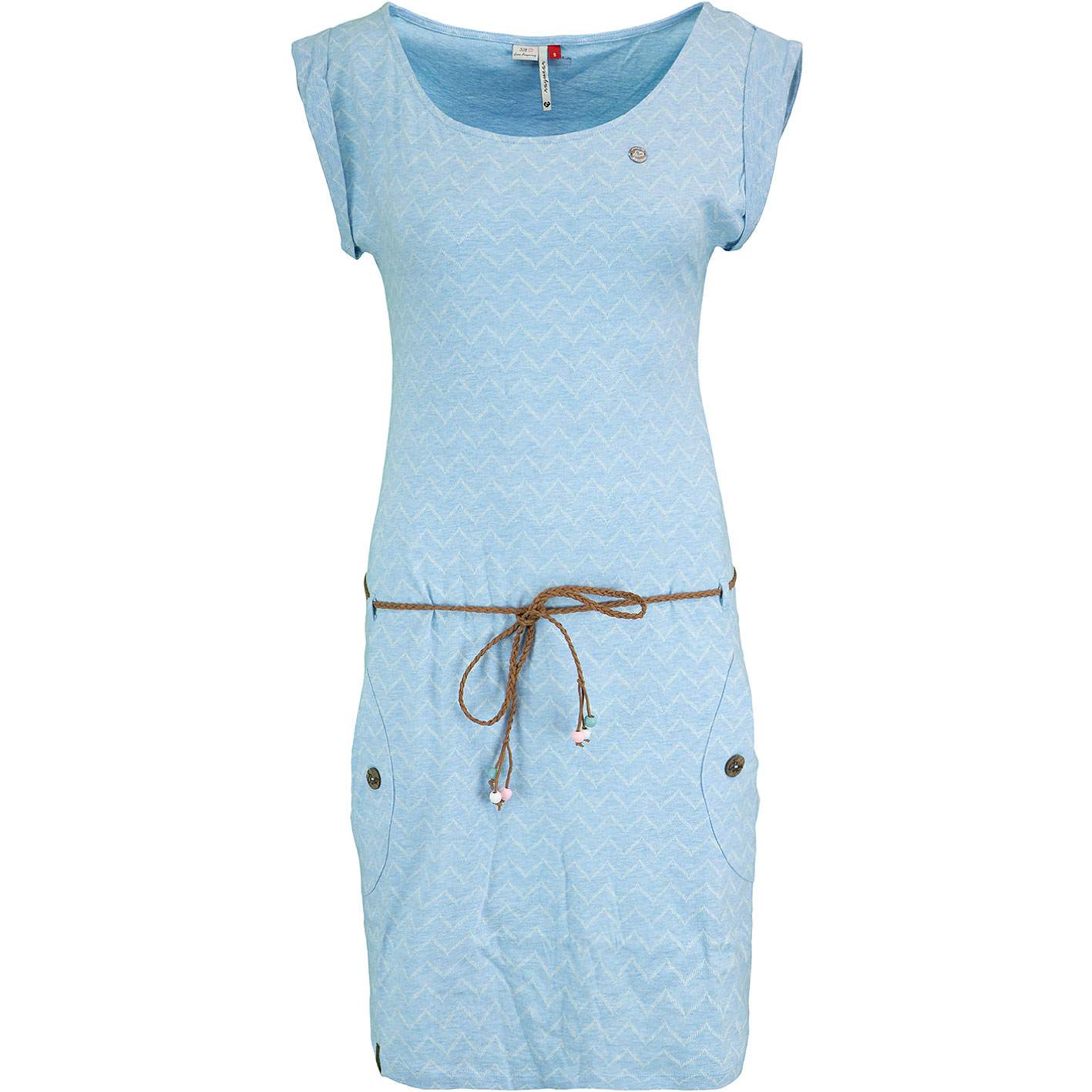 ☆ Ragwear Kleid Tag Zig Zag hellblau - hier bestellen! | Sommerkleider