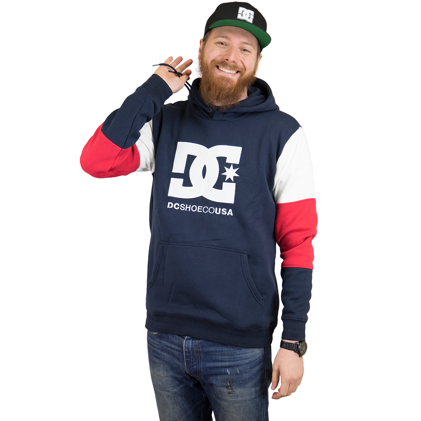 DC Shoes Men's Doney Pullover Hoodie - Brushed Fleece, Cotton-Poly Blend, Casual Streetwear Sweatshirt
