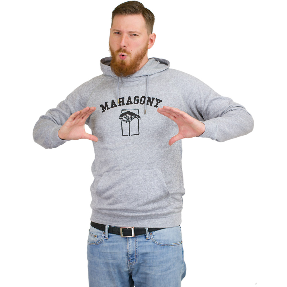 Mahagony Hoody Brand grau hier bestellen!