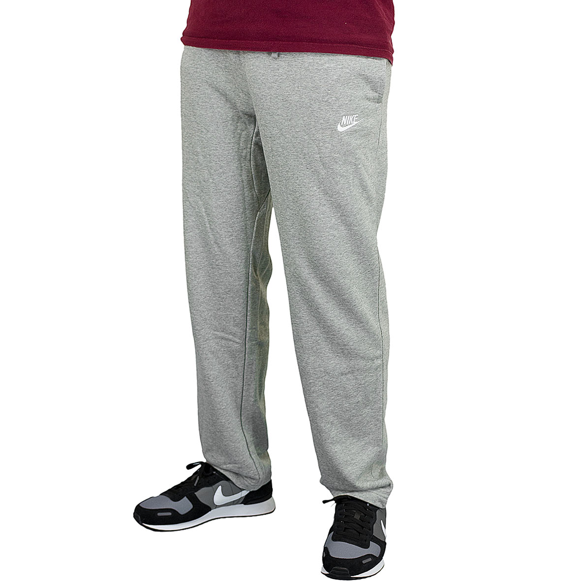 Nike Sweatpant Club French Terry OH grau/weiß hier bestellen!