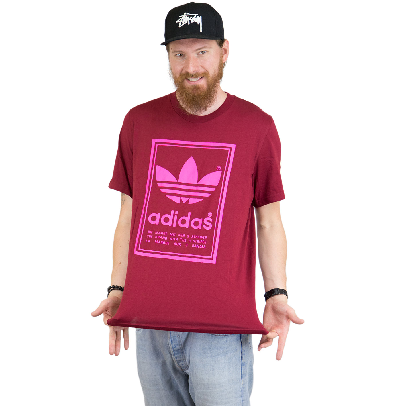 Adidas Originals T-Shirt Vintage weinrot - hier bestellen!