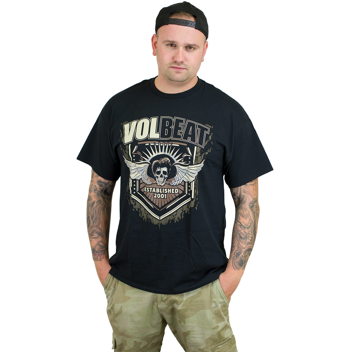 Volbeat Flying Skullwing Langarmshirt schwarz