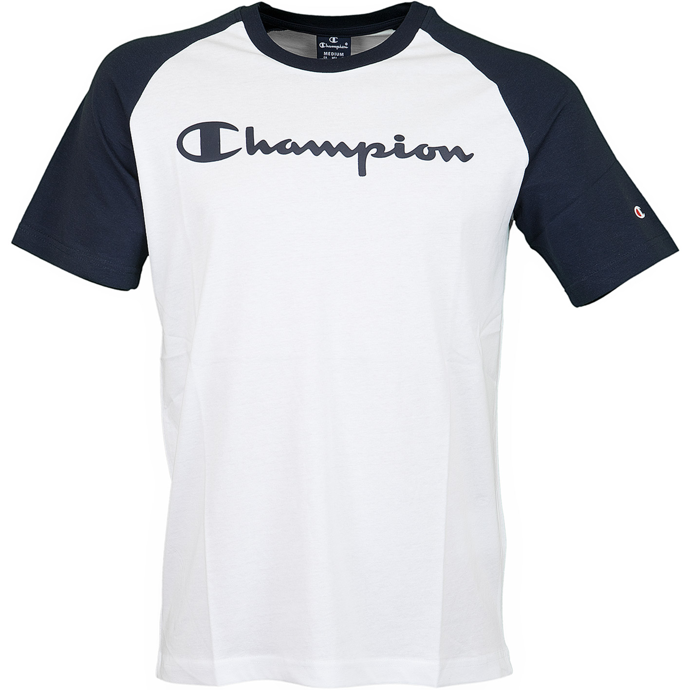 ☆ Champion T-Shirt Crewneck Legacy weiß/dunkelblau - hier bestellen!