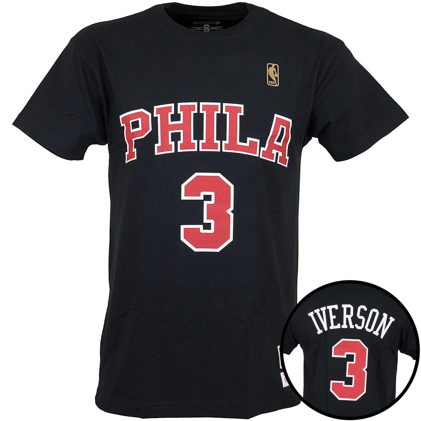 Mitchell & Ness T-Shirt Philadelphia 76ers Iverson schwarz ...