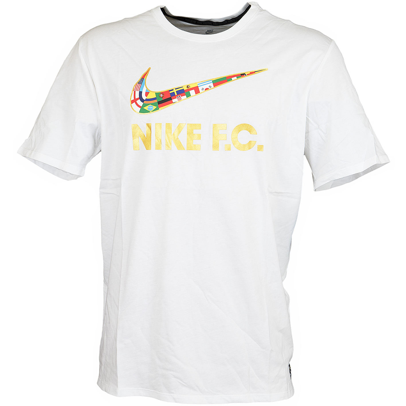 ☆ Nike T-Shirt F.C. Swoosh Flag weiß 