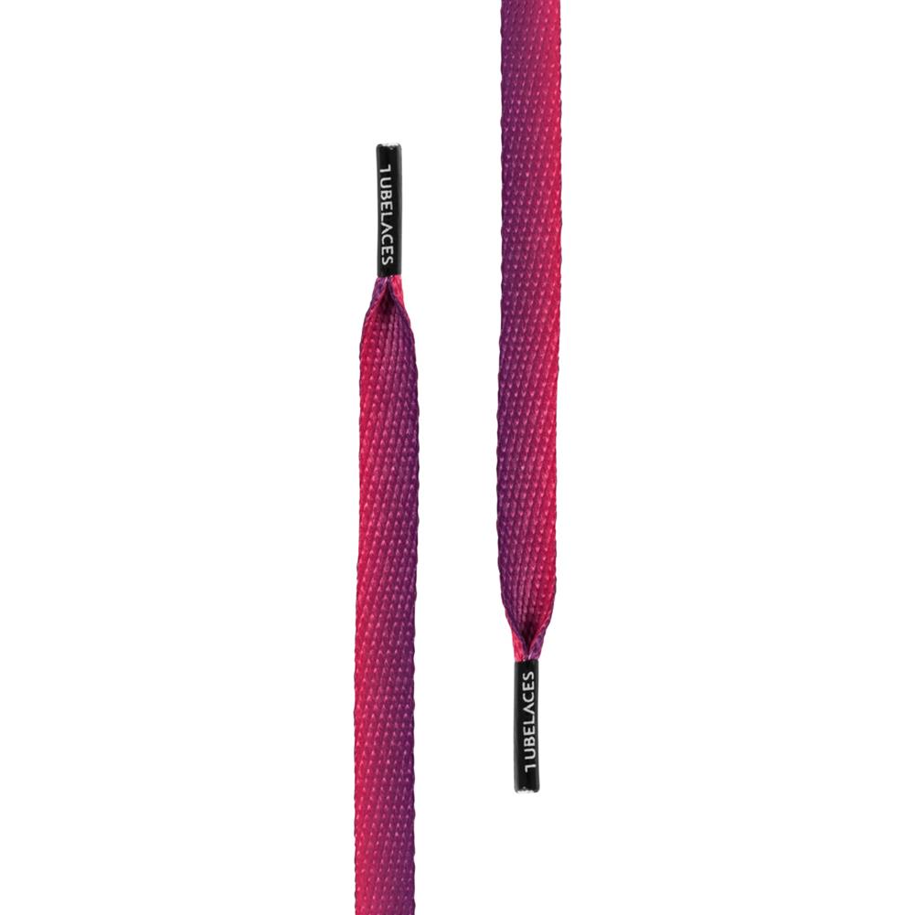 Glitzer-Schnürsenkel Flach, Hellviolett, 130 Cm – Aus Polyester, 1 Cm Breit, Für Sneaker & Sportschuhe