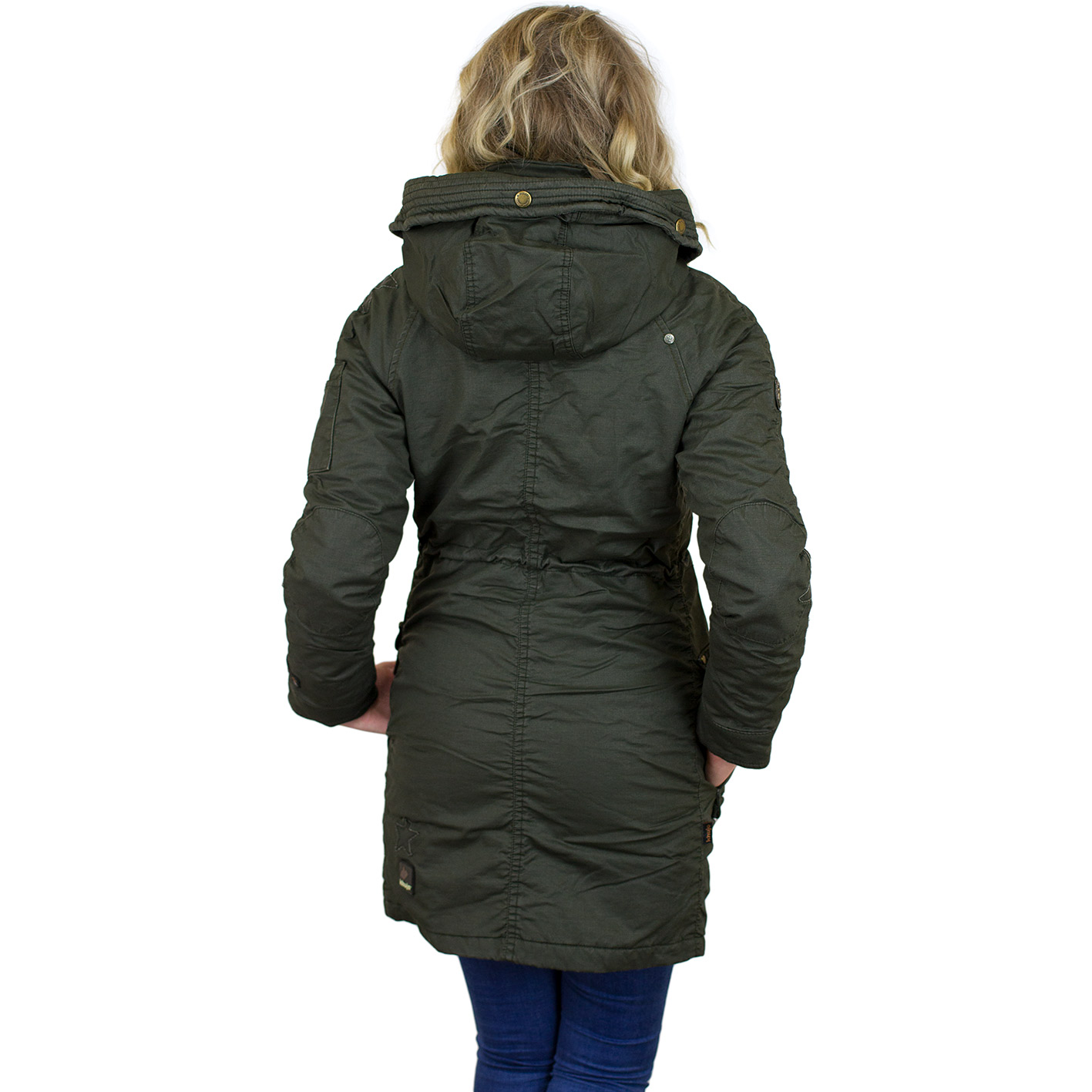 khujo winterjacke damen oliv