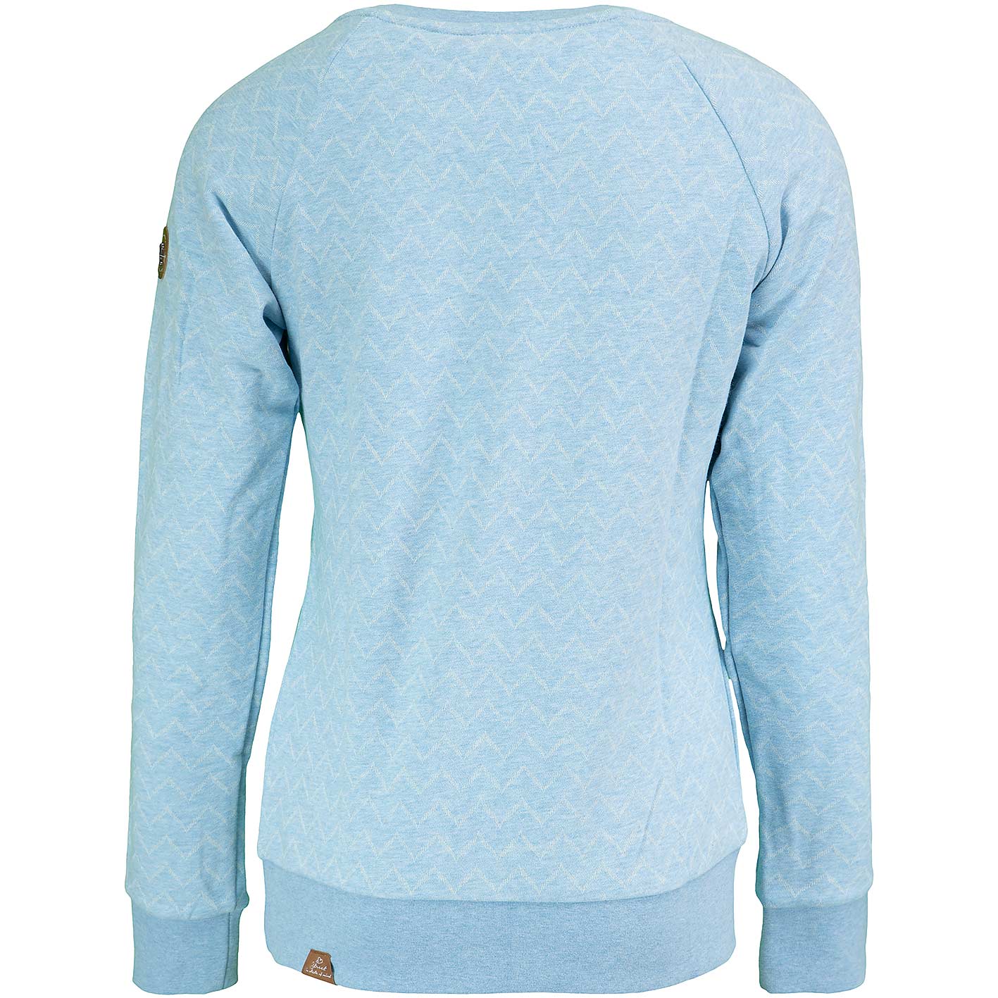 ☆ Ragwear Damen Sweatshirt Daria Zig Zag hellblau - hier bestellen!