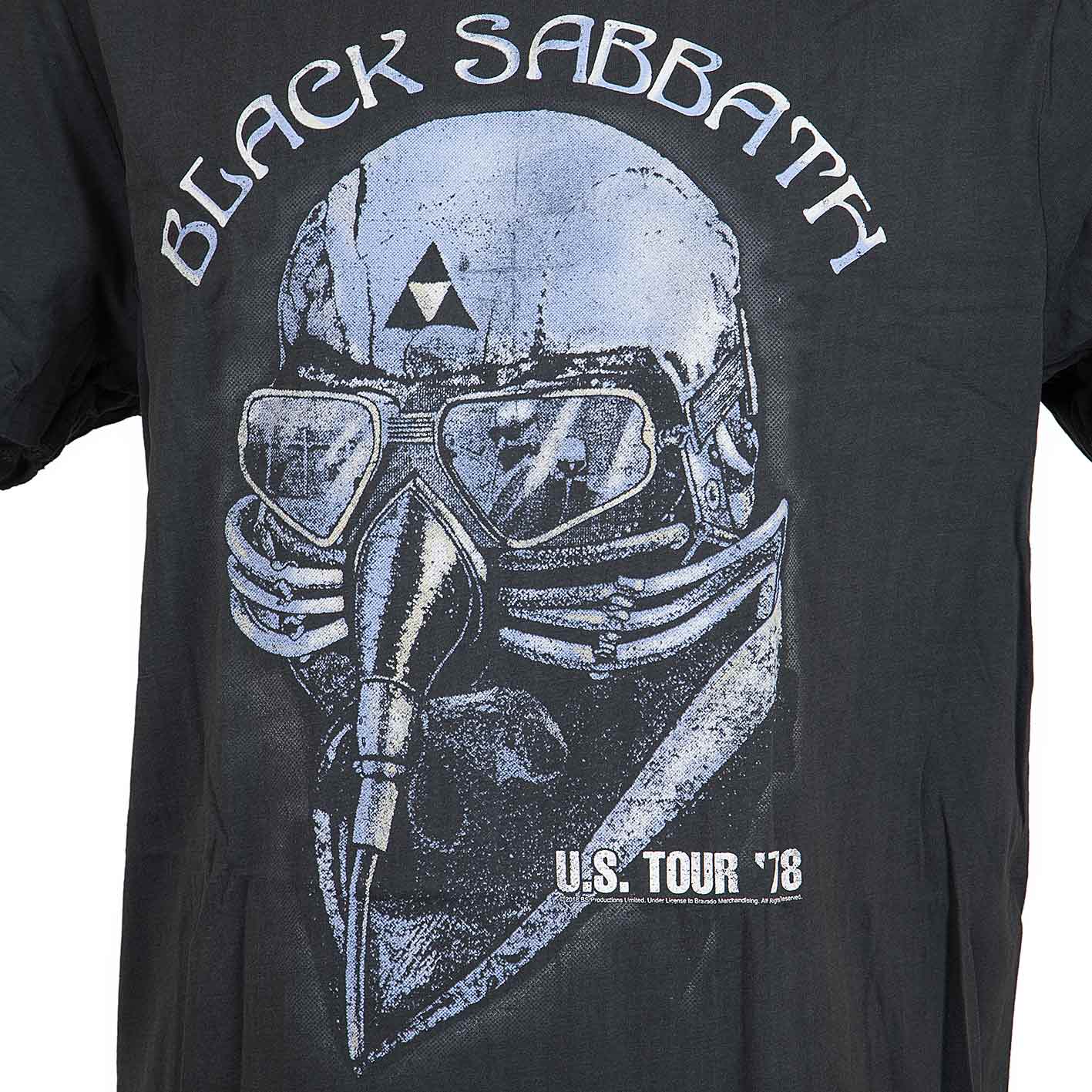 Mens Licensed Black Sabbath Rock T Shirt Amplified NEW Charcoal 