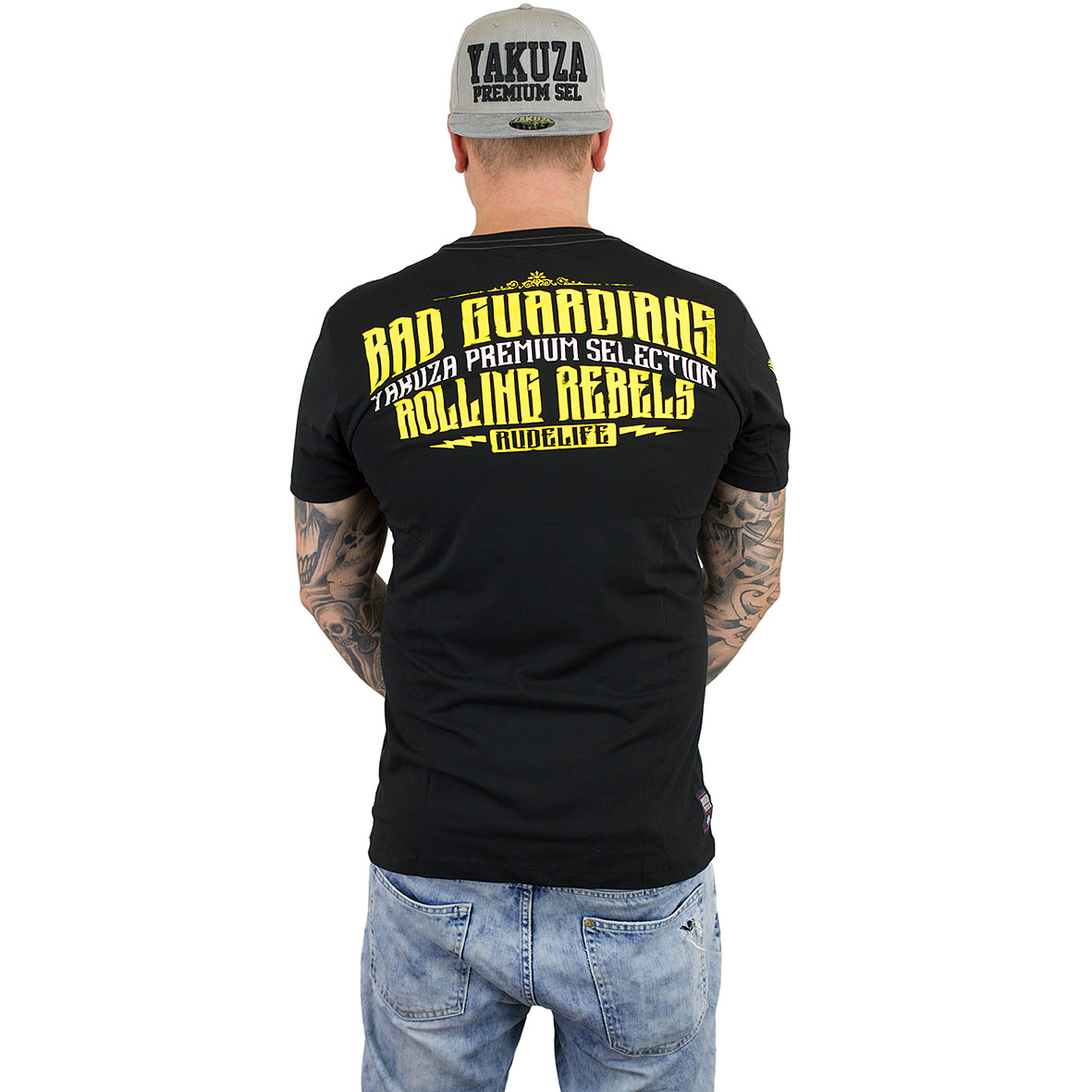 Yakuza Premium Herren T-Shirt - Weiche Pima-Baumwolle Mit Harlekin Print