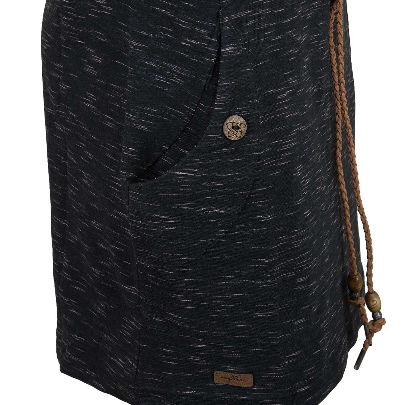 Ragwear TANNYA SOLID - Vestido Ligero - Black/negro