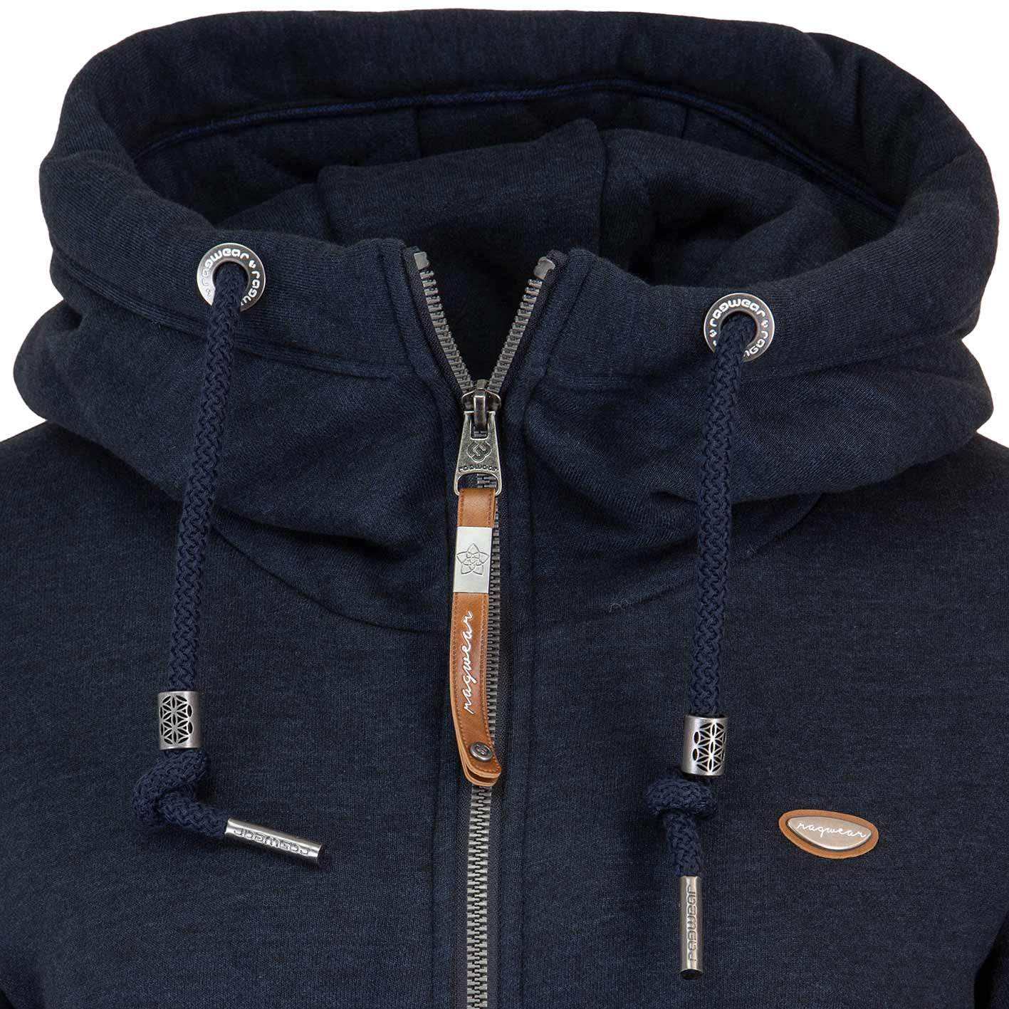 Ragwear Nate Zip Hoody – Felpa Con Cappuccio Uomo, Interamente Zip, Cotone E Poliestere, Con Toppa Logo