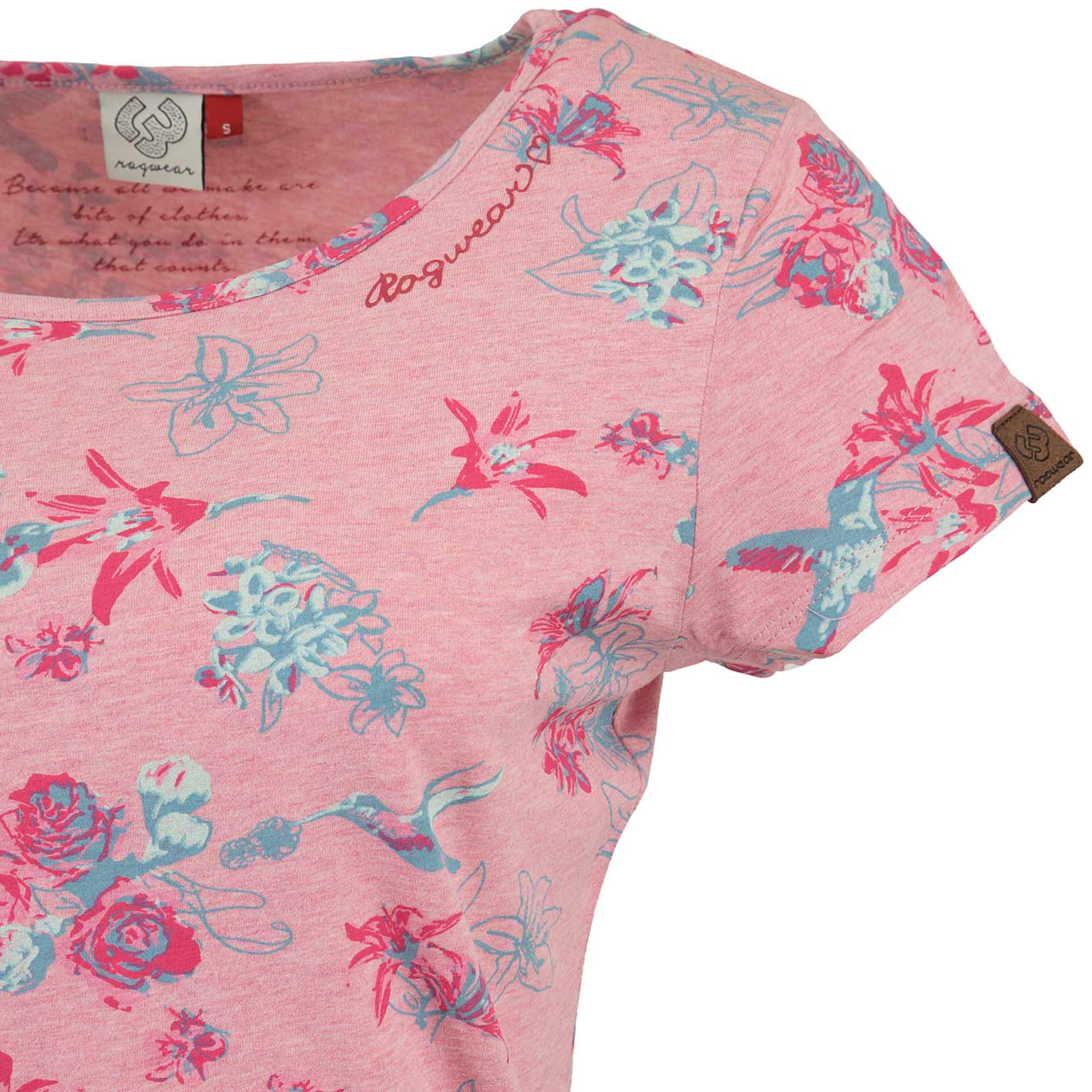 ☆ Ragwear Damen T-Shirt Mint Flowers rosa - hier bestellen!