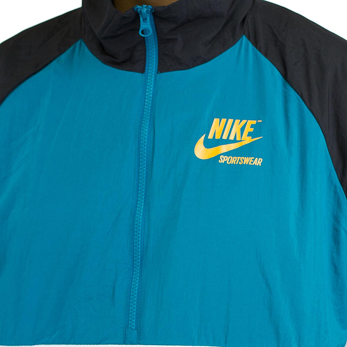 Nike Windbreaker Woven Archive Half Zip schwarz/blau hier bestellen!