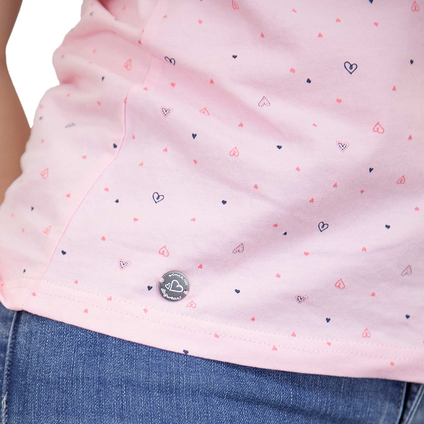 ☆ Ragwear Damen T-Shirt Mint Hearts pink - hier bestellen!