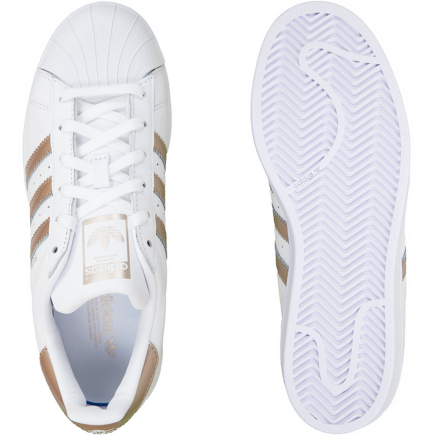 Adidas Originals Damen Sneaker Superstar weiß/gold - hier ...