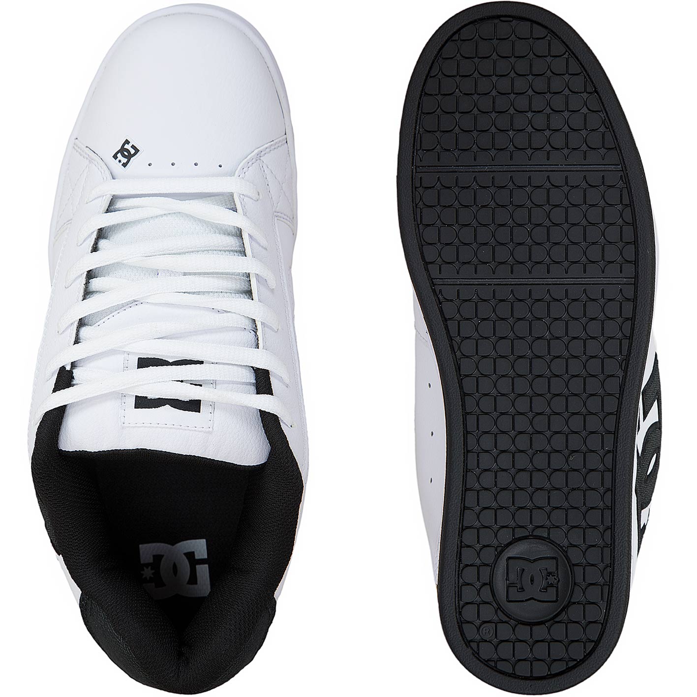 DC Shoes Net Herren Sneakers – Leder, Low Top, Cupsole, Gepolstert, Für Skate & Alltag