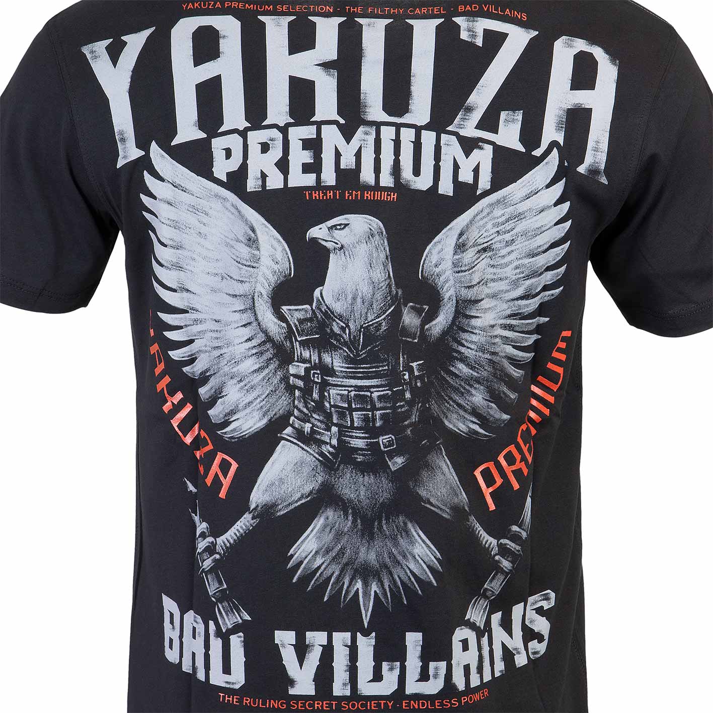 Yakuza Premium Herren T-Shirt 3910 Schwarz - Harlekin Design Mit Pima-Baumwolle