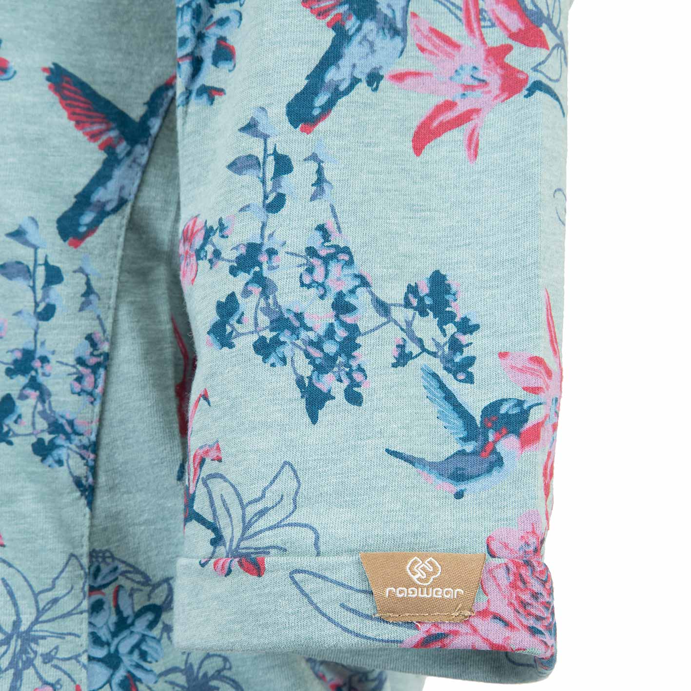 Ragwear ZIP FLOWERS - Sweatjacke - Pine Green/grün