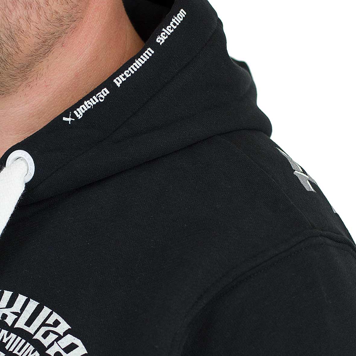 Yakuza Hoodie Herren Wende Hoodie Kapuzenpullover HOB530w Farbe Blau/Rot