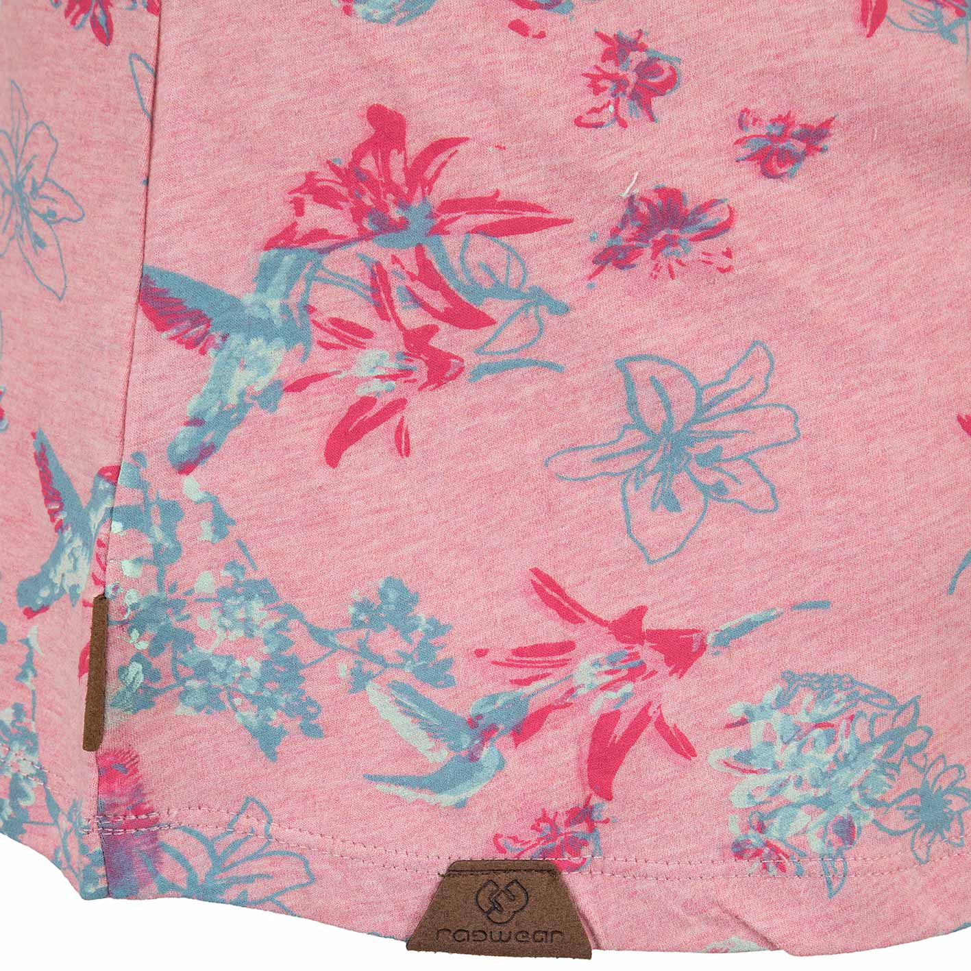 ☆ Ragwear Damen T-Shirt - Mint rosa Flowers hier bestellen